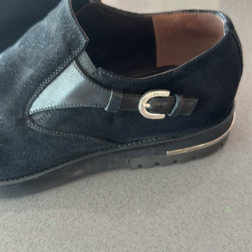 Paciotti black suade size 9